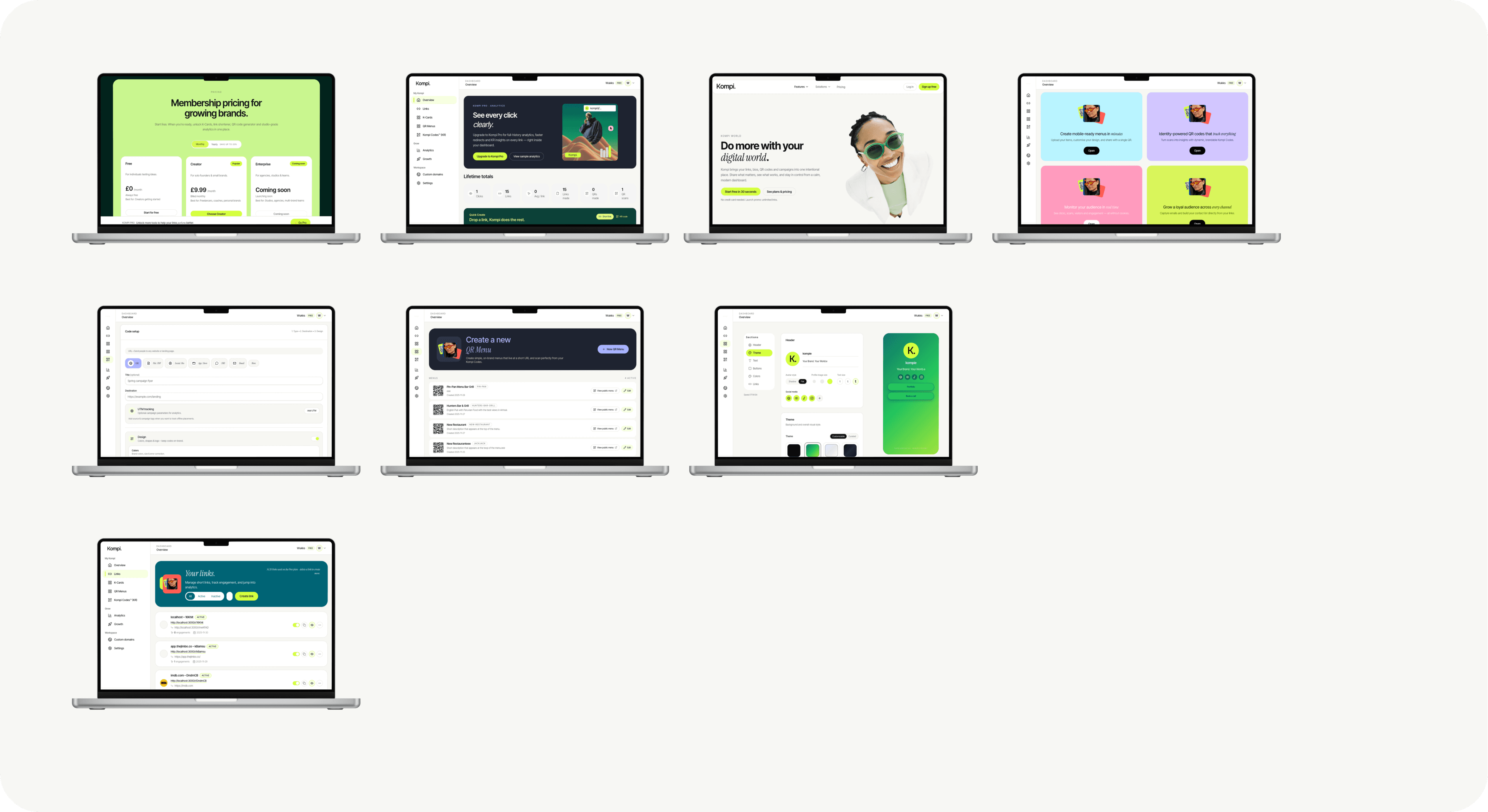 Kompi product mockups