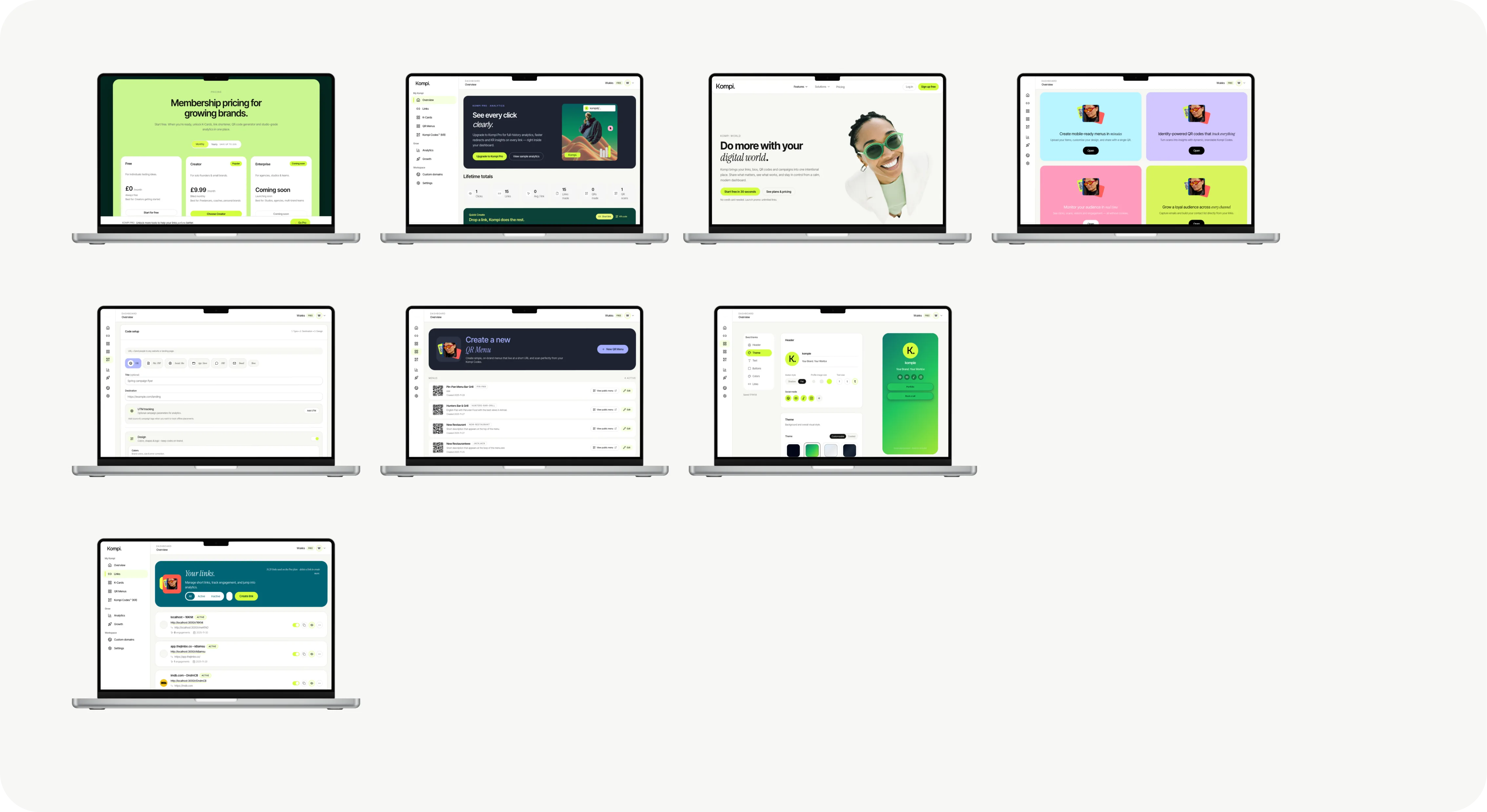 Kompi product mockups