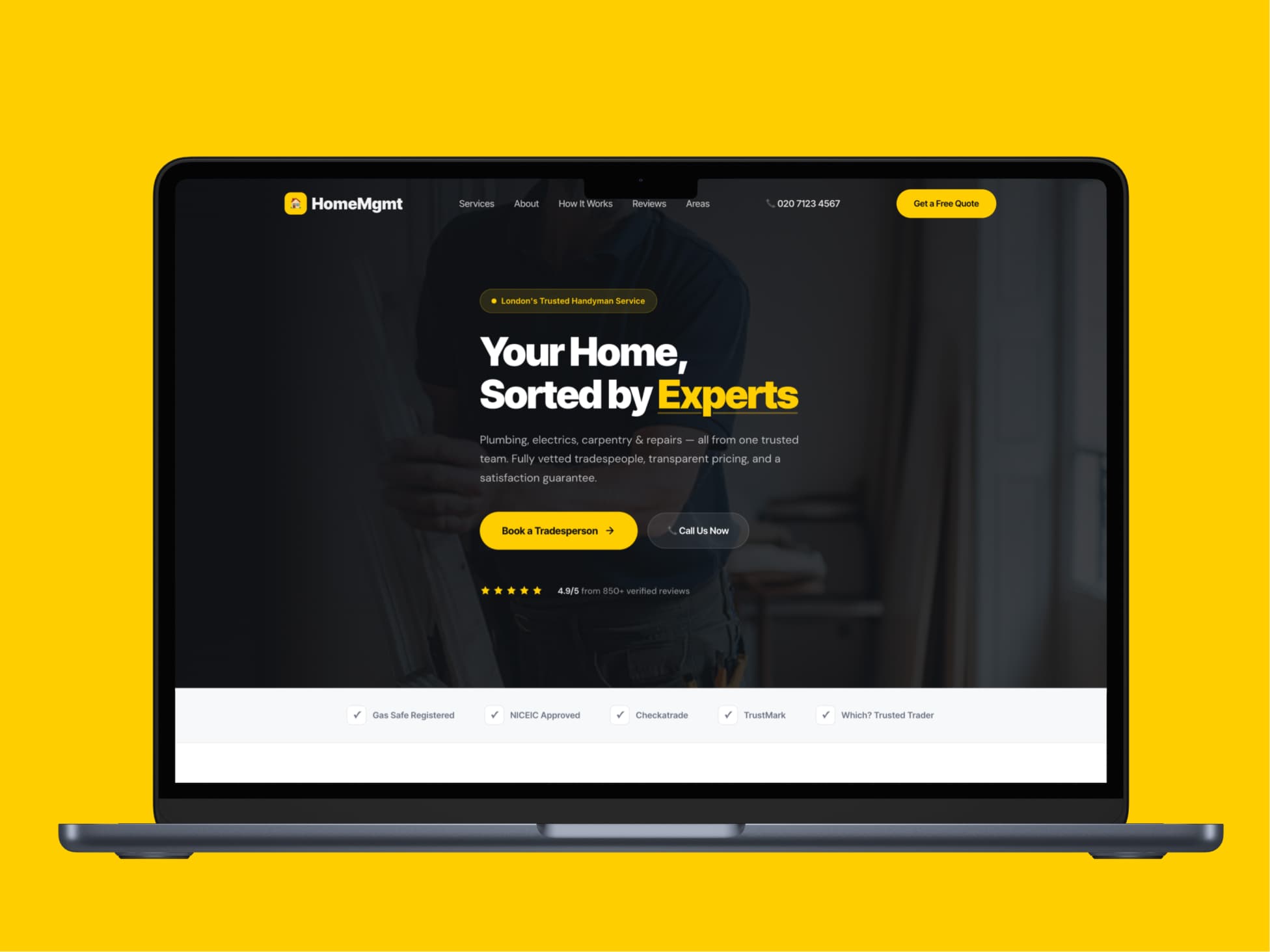 HomeMgmt — Admin pipeline