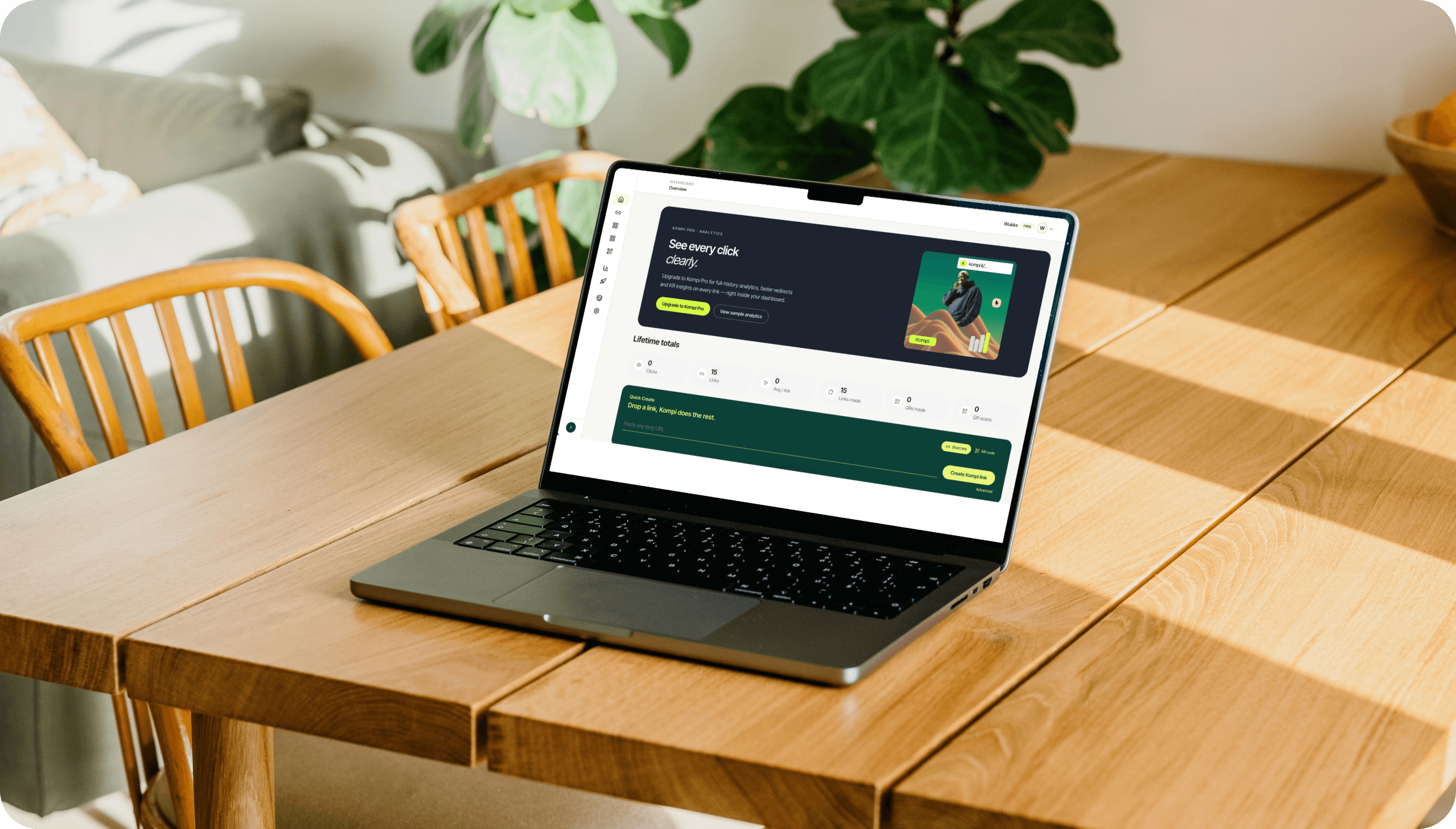 Kompi dashboard design