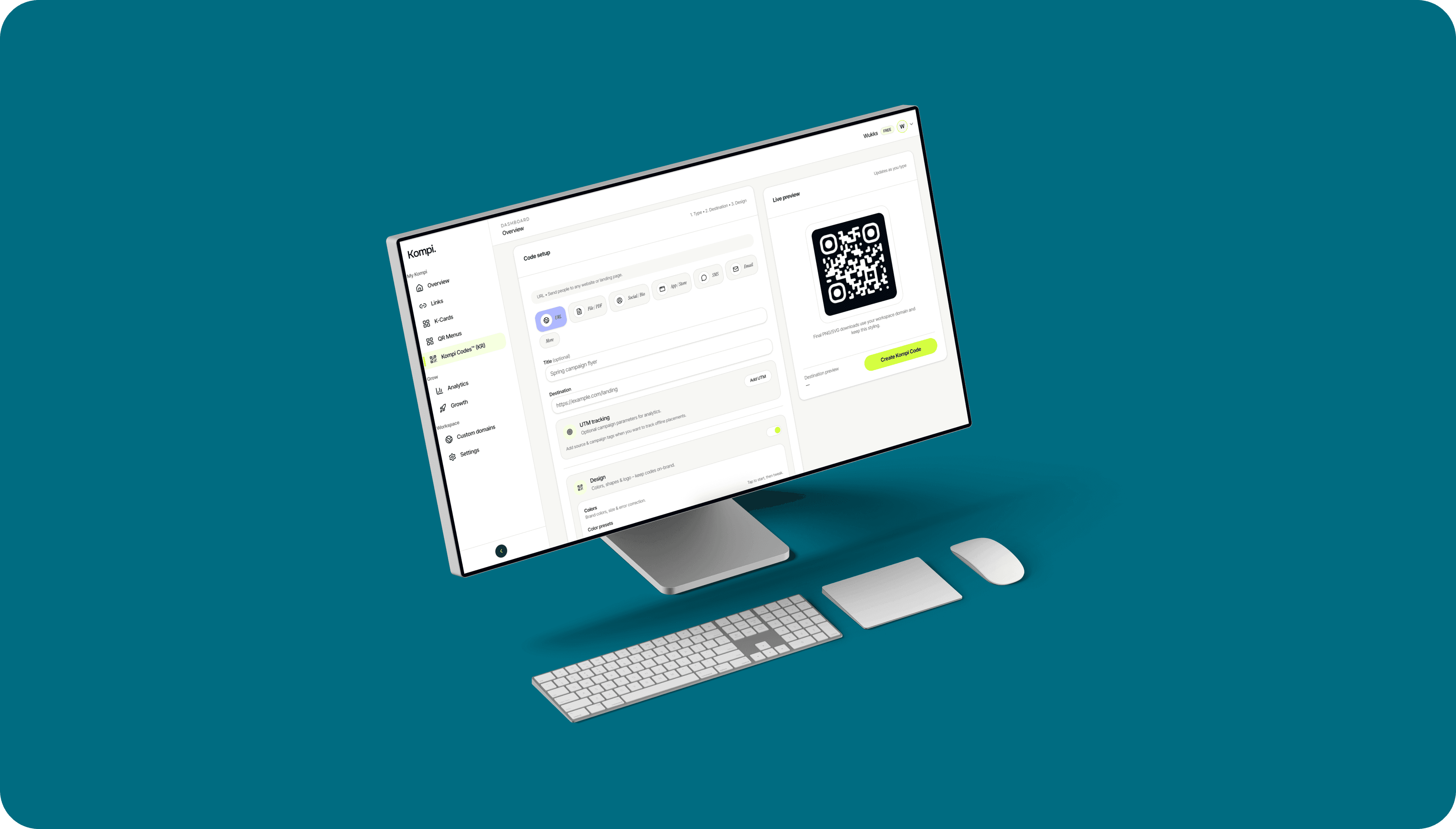 Kompi marketing site